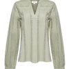 Blusa Algodón Orgánico Mujer Lunko Verde Rockford