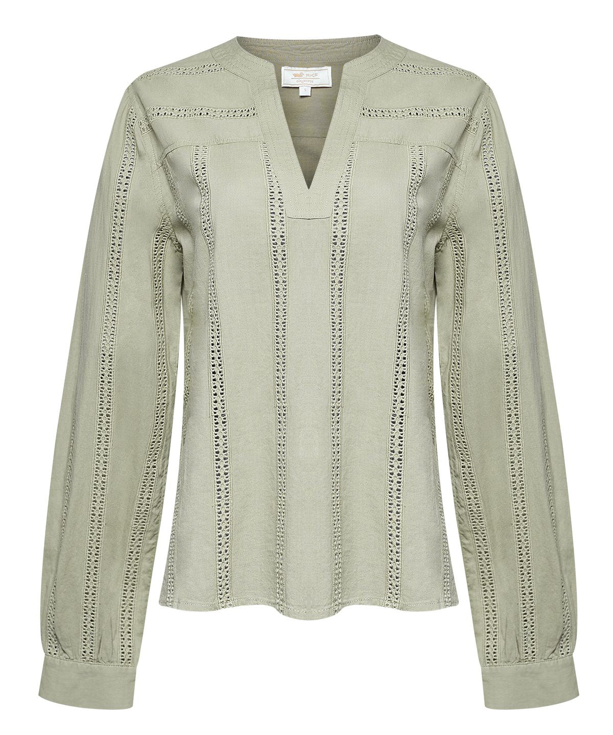 Blusa Algodón Orgánico Mujer Lunko Verde Rockford