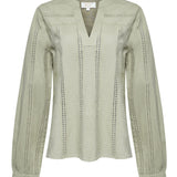 Blusa Algodón Orgánico Mujer Lunko Verde Rockford