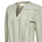 Blusa Algodón Orgánico Mujer Lunko Verde Rockford