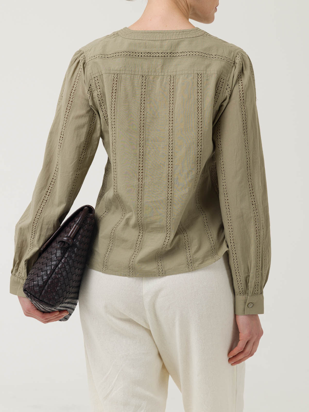 Blusa Algodón Orgánico Mujer Lunko Verde Rockford