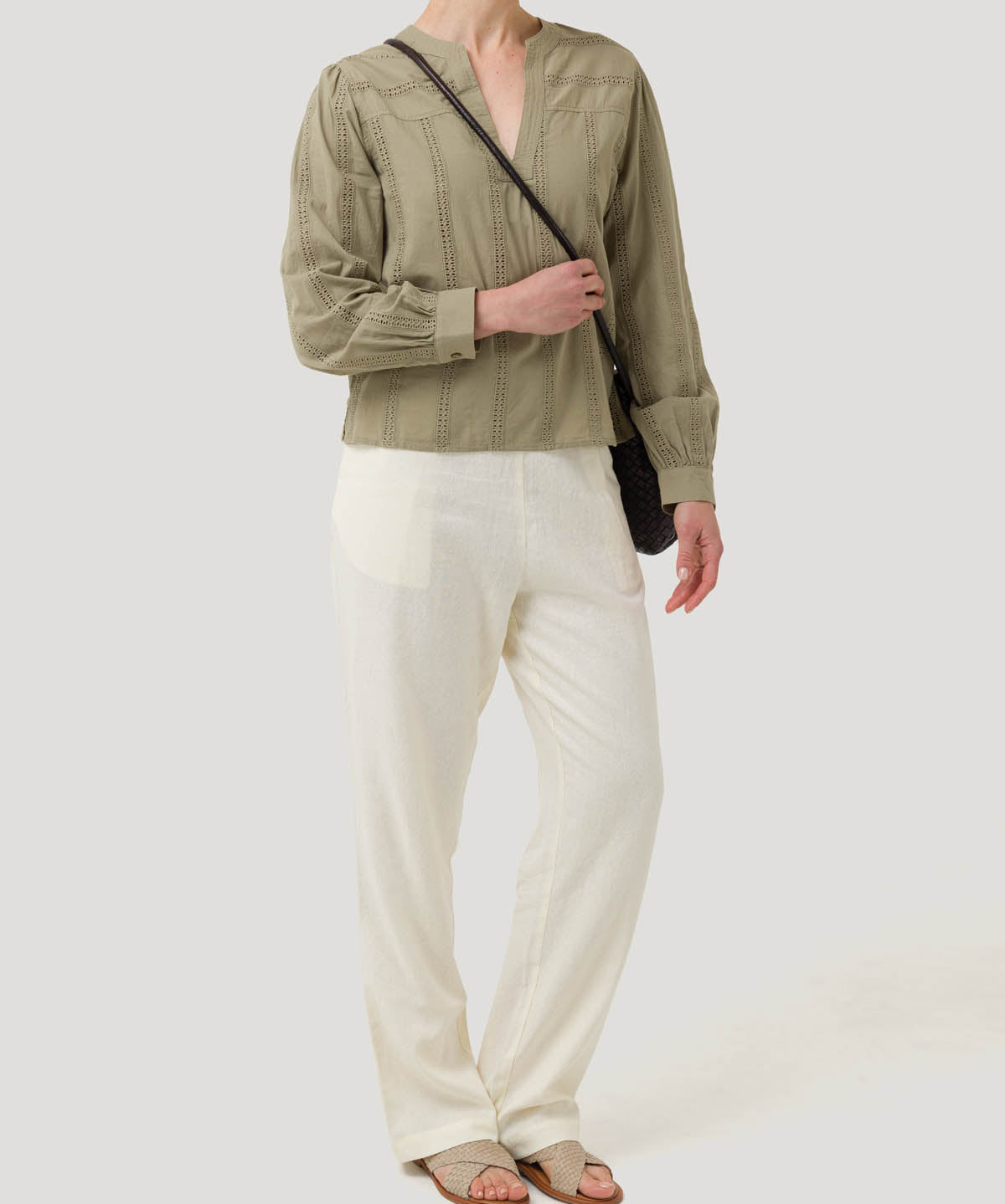 Blusa Algodón Orgánico Mujer Lunko Verde Rockford