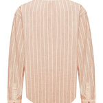 Blusa Lino Orgánico Mujer Lines Rosado Rockford