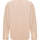 Blusa Lino Orgánico Mujer Lines Rosado Rockford