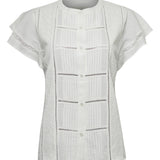 Blusa Lino Orgánico Mujer Sulta Blanco Rockford