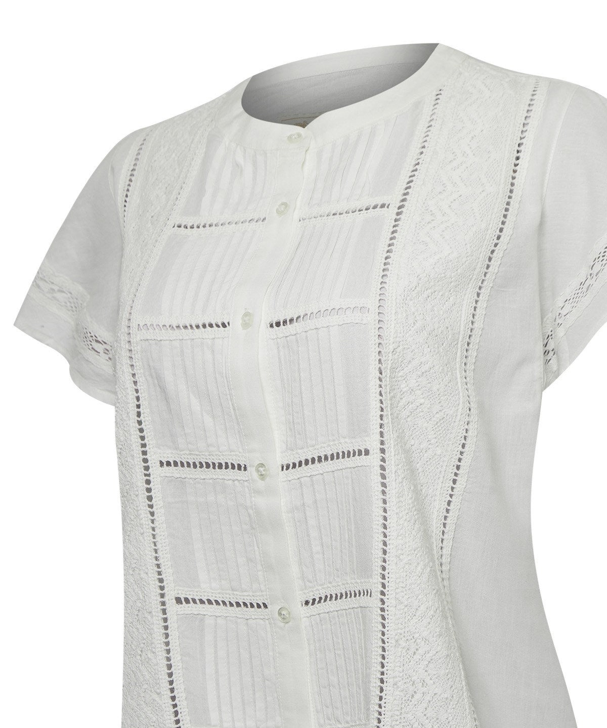Blusa Lino Orgánico Mujer Sulta Blanco Rockford