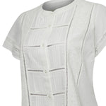 Blusa Lino Orgánico Mujer Sulta Blanco Rockford