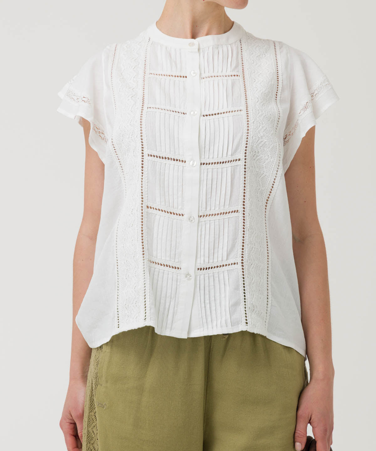 Blusa Lino Orgánico Mujer Sulta Blanco Rockford