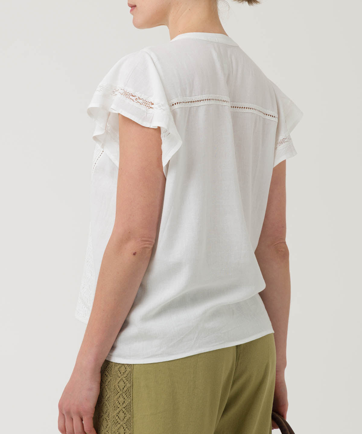 Blusa Lino Orgánico Mujer Sulta Blanco Rockford