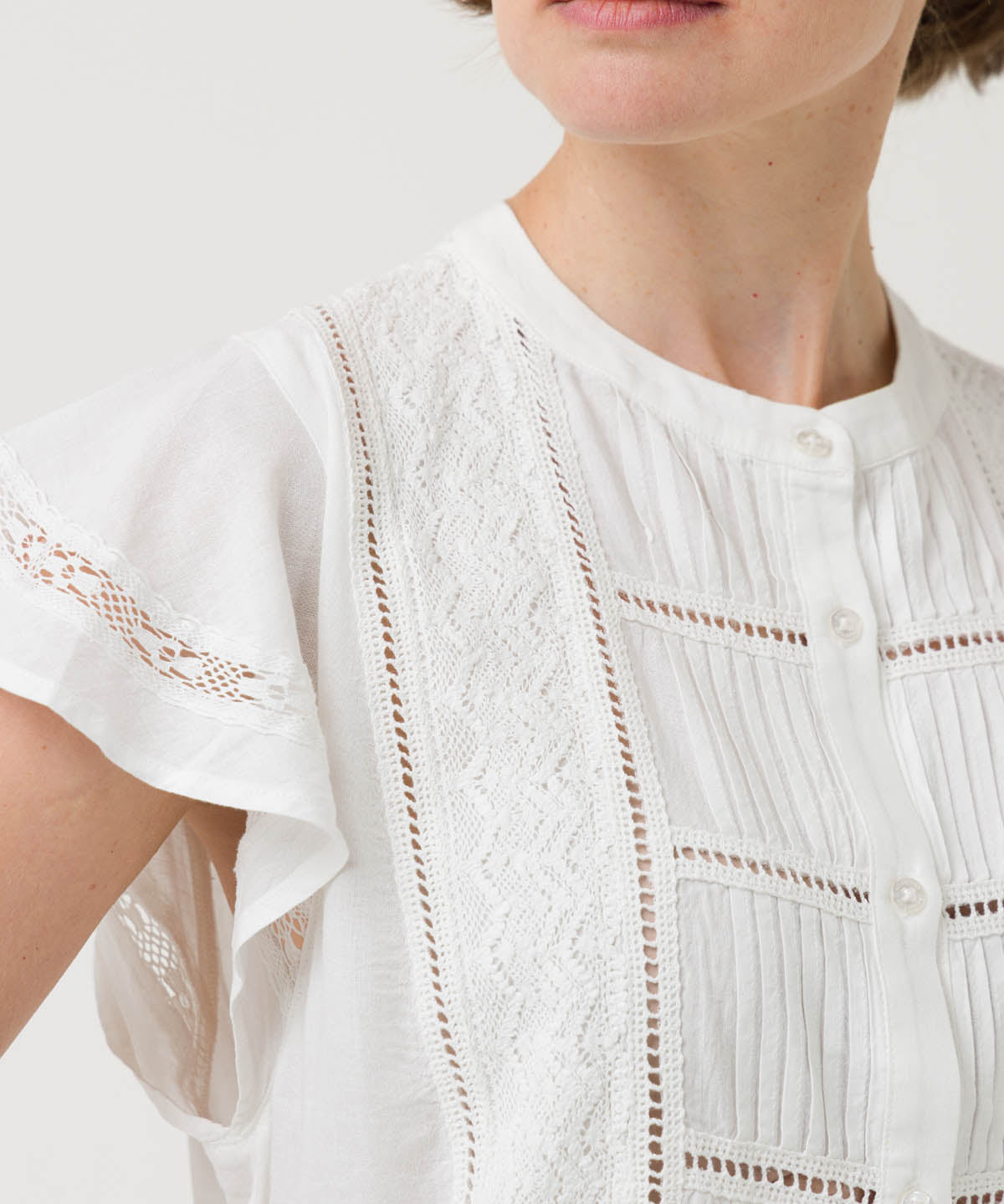 Blusa Lino Orgánico Mujer Sulta Blanco Rockford
