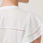 Blusa Lino Orgánico Mujer Sulta Blanco Rockford