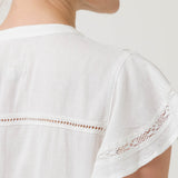 Blusa Lino Orgánico Mujer Sulta Blanco Rockford