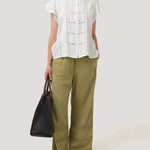 Blusa Lino Orgánico Mujer Sulta Blanco Rockford