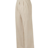 Pantalón Lino Orgánico Mujer Ava Beige Rockford