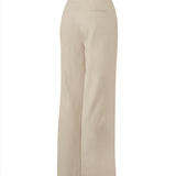 Pantalón Lino Orgánico Mujer Ava Beige Rockford