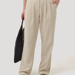 Pantalón Lino Orgánico Mujer Ava Beige Rockford