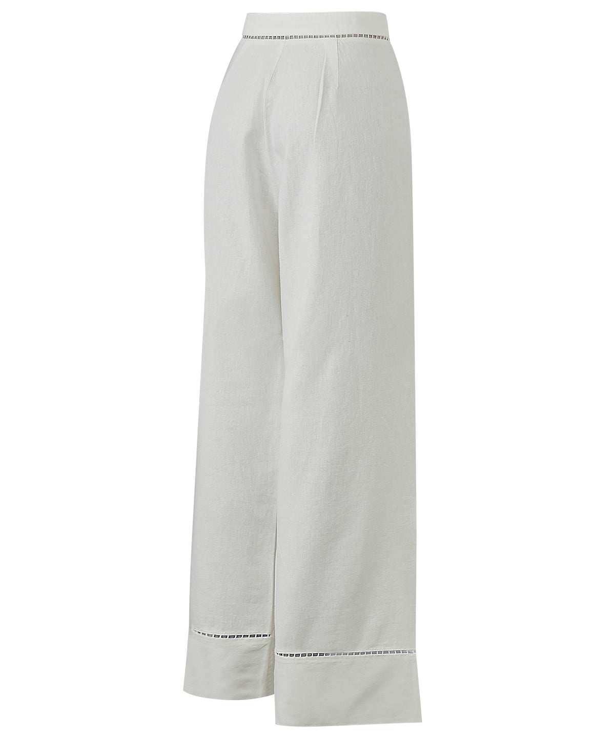 Pantalón Lino Orgánico Mujer Mekong Blanco Rockford