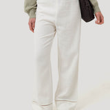Pantalón Lino Orgánico Mujer Mekong Blanco Rockford