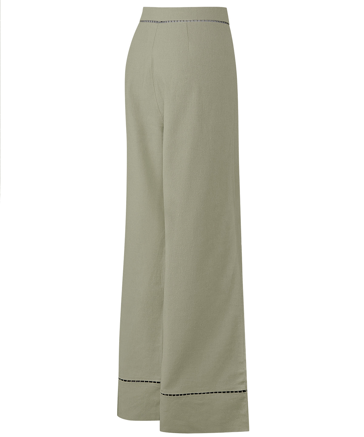 Pantalón Lino Orgánico Mujer Mekong Verde Rockford