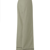 Pantalón Lino Orgánico Mujer Mekong Verde Rockford