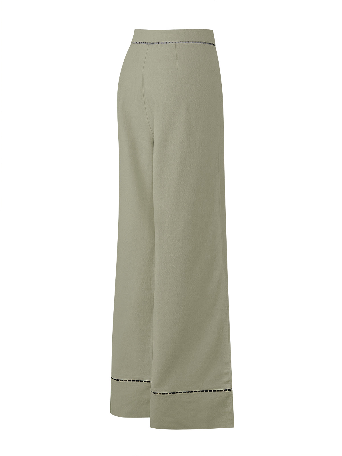 Pantalón Lino Orgánico Mujer Mekong Verde Rockford