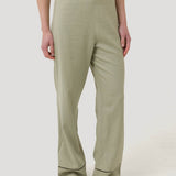 Pantalón Lino Orgánico Mujer Mekong Verde Rockford