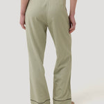 Pantalón Lino Orgánico Mujer Mekong Verde Rockford