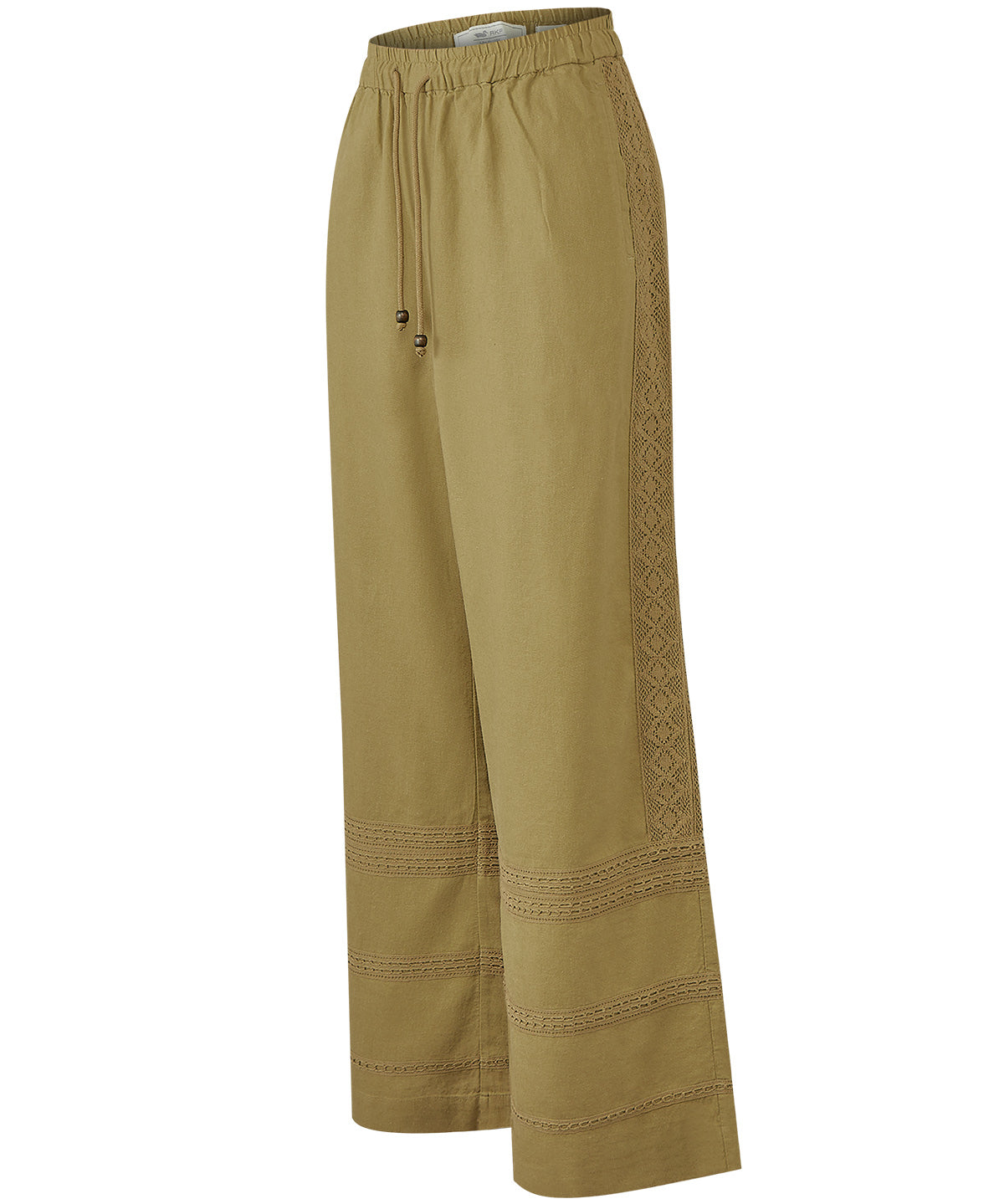 Pantalón Lino Orgánico Mujer Fuji Verde Rockford