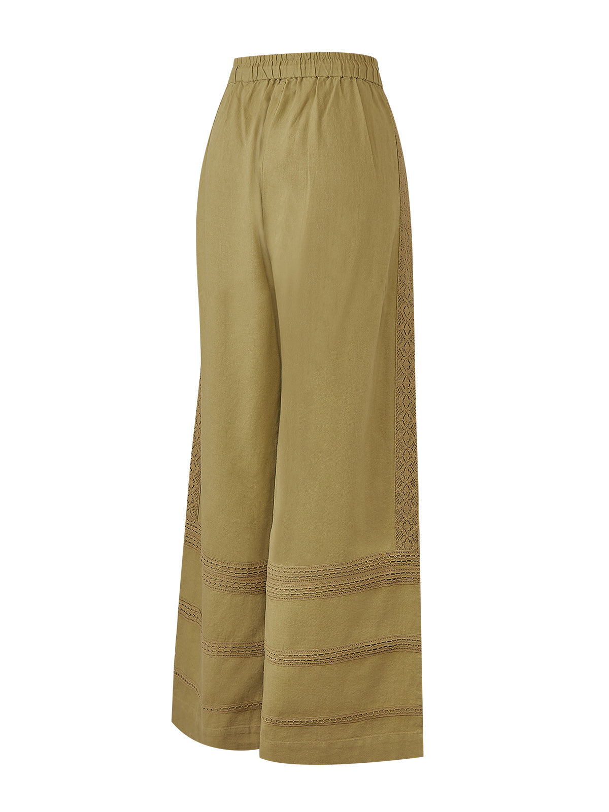 Pantalón Lino Orgánico Mujer Fuji Verde Rockford