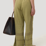 Pantalón Lino Orgánico Mujer Fuji Verde Rockford