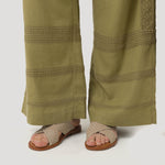 Pantalón Lino Orgánico Mujer Fuji Verde Rockford