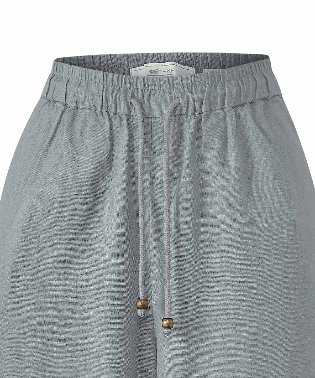 Pantalón Lino Orgánico Mujer Fuji Gris Rockford