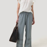 Pantalón Lino Orgánico Mujer Fuji Gris Rockford