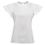 Blusa Algodón Orgánico Mujer Filka Blanco Rockford