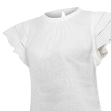 Blusa Algodón Orgánico Mujer Filka Blanco Rockford