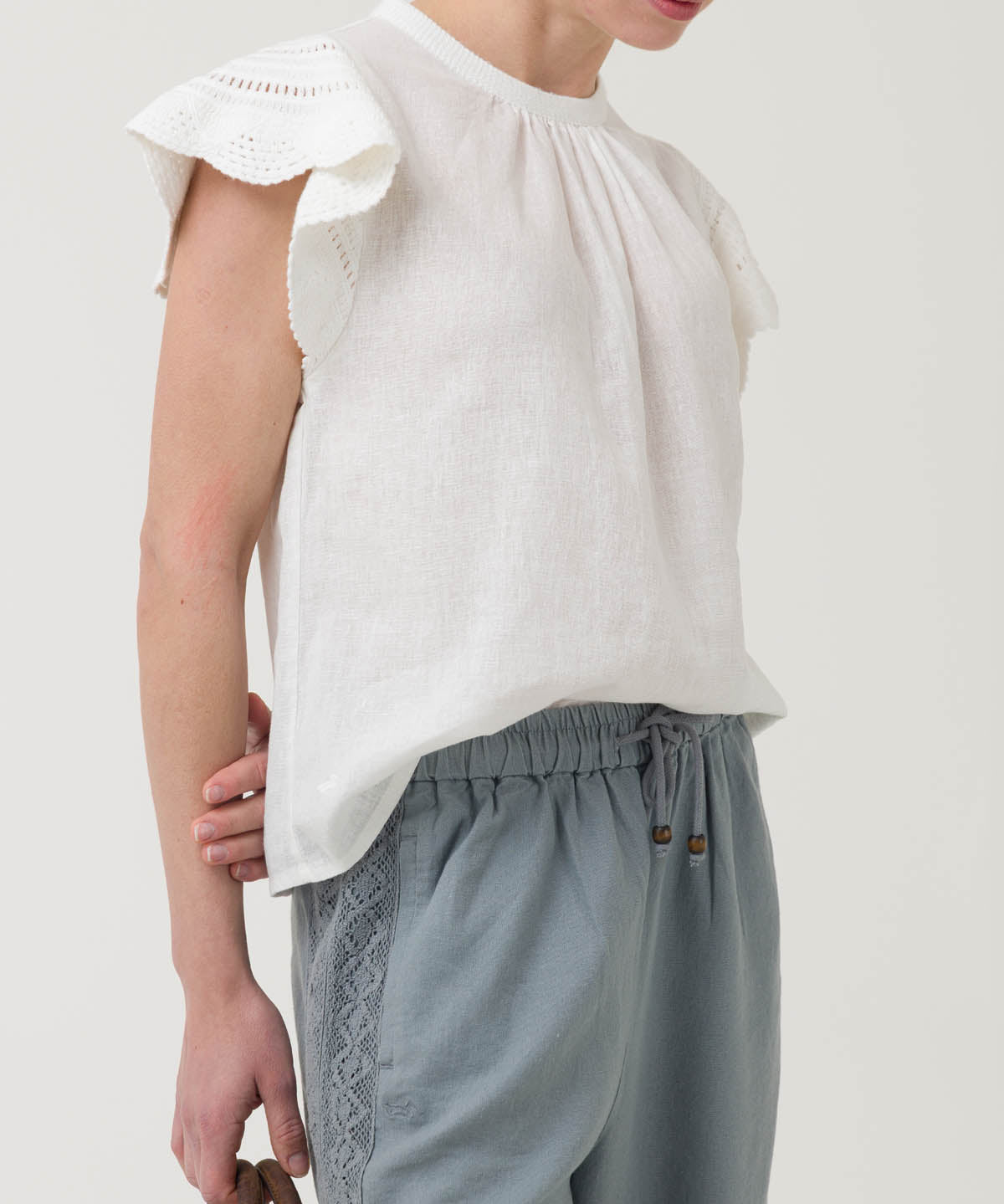 Blusa Algodón Orgánico Mujer Filka Blanco Rockford