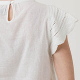 Blusa Algodón Orgánico Mujer Filka Blanco Rockford