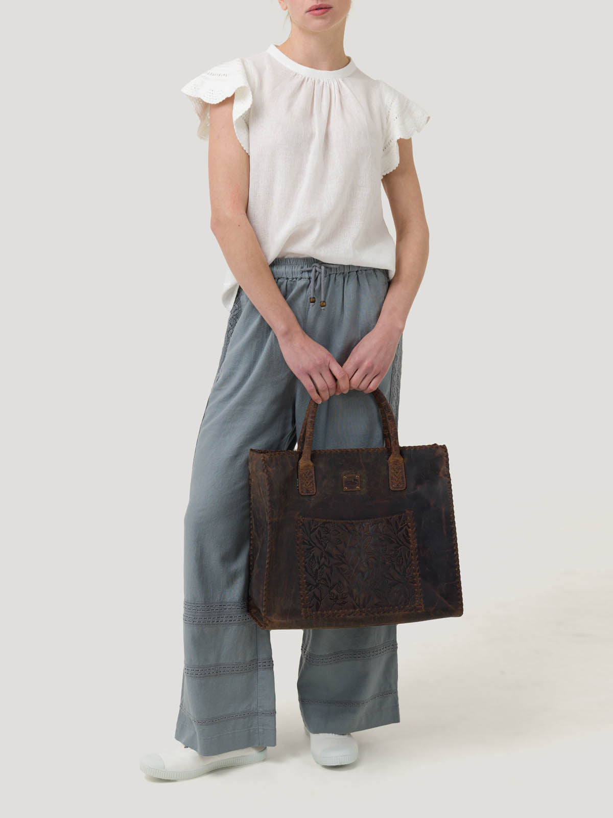 Blusa Algodón Orgánico Mujer Filka Blanco Rockford