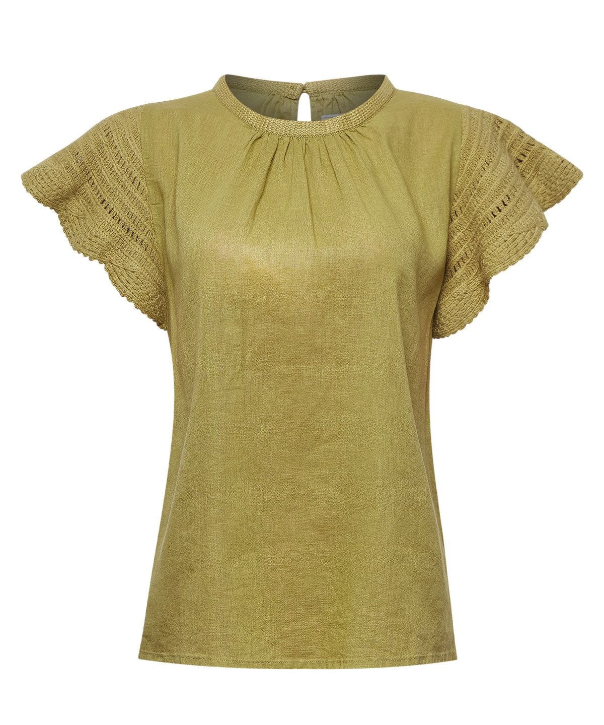 Blusa Algodón Orgánico Mujer Filka Verde Rockford