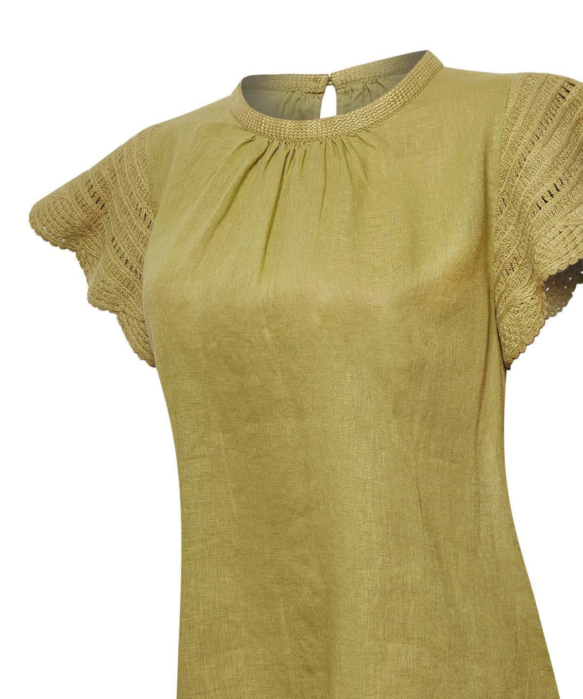Blusa Algodón Orgánico Mujer Filka Verde Rockford