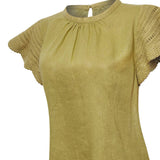 Blusa Algodón Orgánico Mujer Filka Verde Rockford