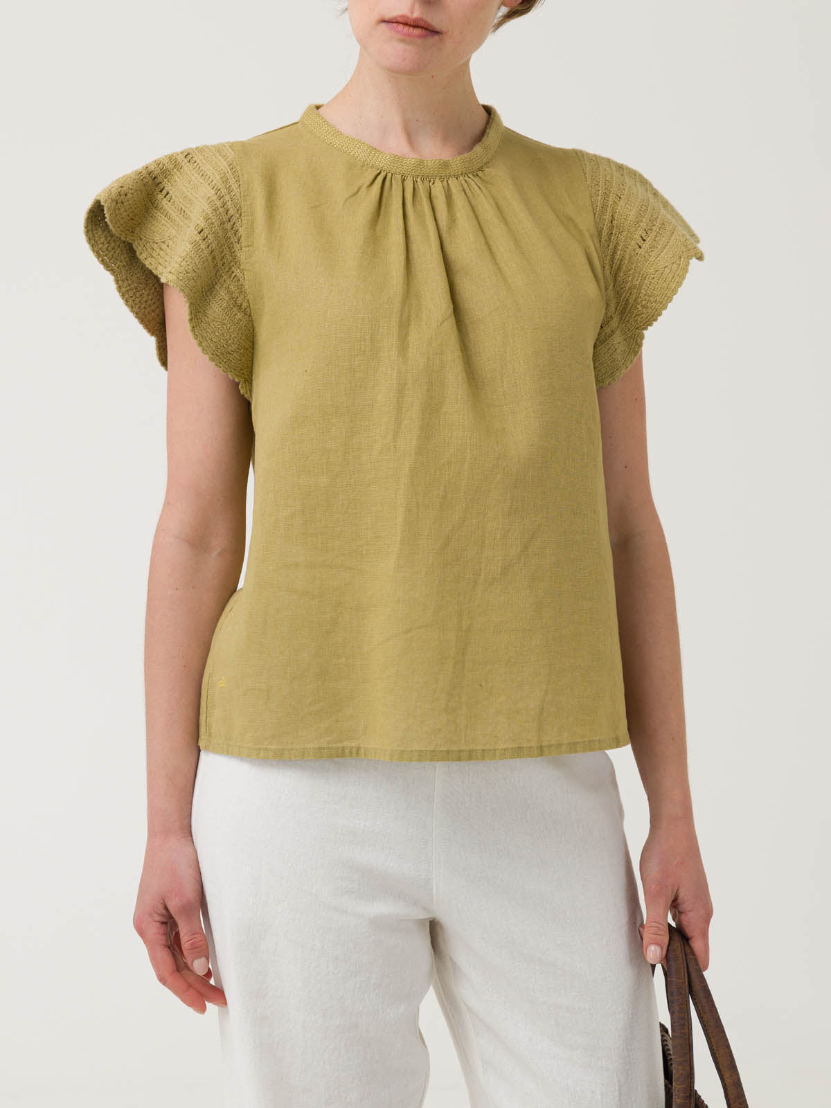 Blusa Algodón Orgánico Mujer Filka Verde Rockford