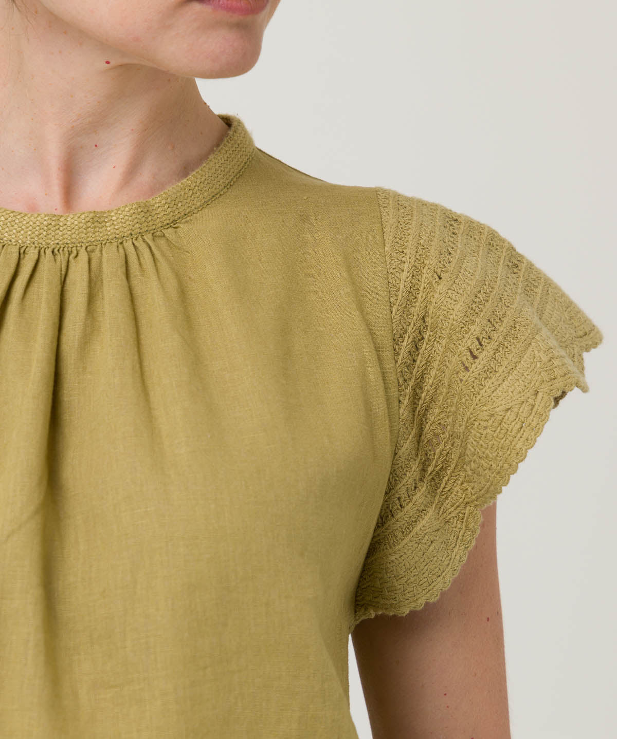 Blusa Algodón Orgánico Mujer Filka Verde Rockford