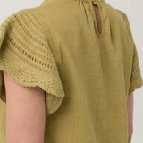 Blusa Algodón Orgánico Mujer Filka Verde Rockford