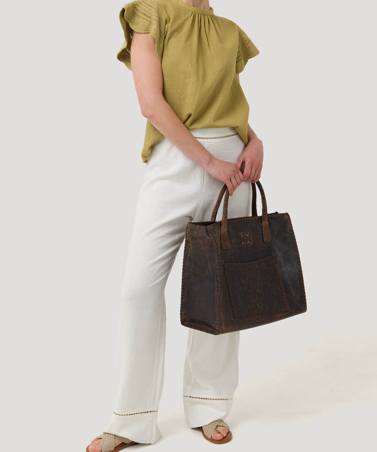 Blusa Algodón Orgánico Mujer Filka Verde Rockford
