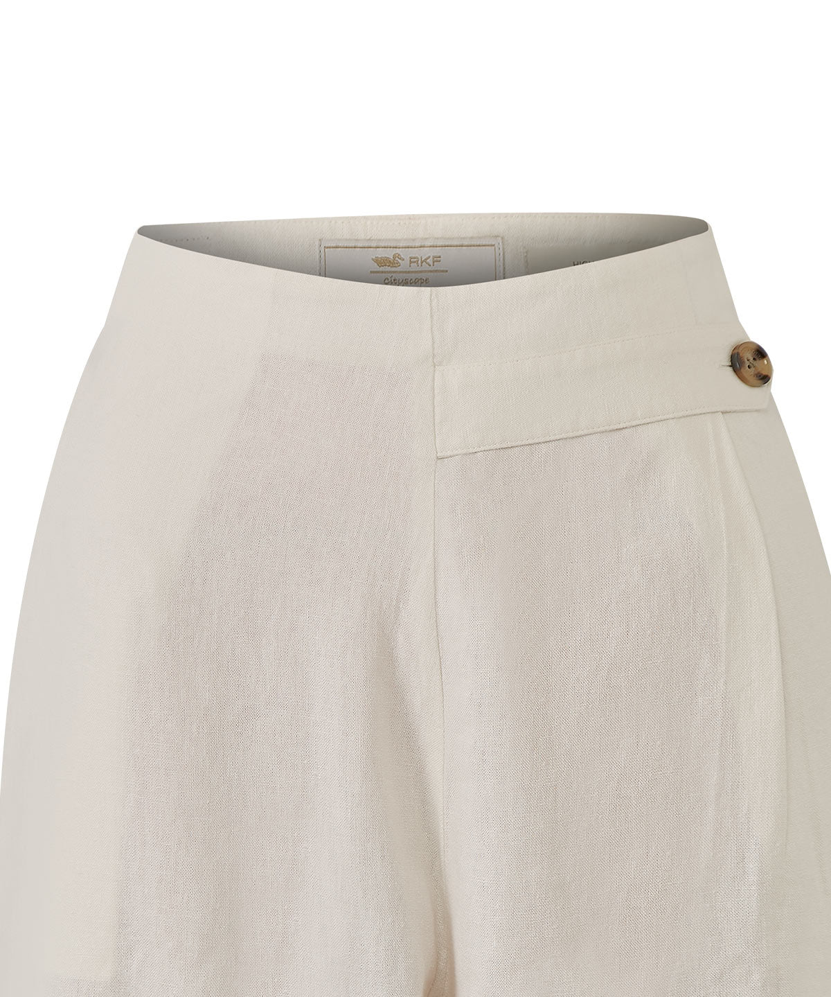 Pantalón Lino Orgánico Mujer Danubio Blanco Rockford