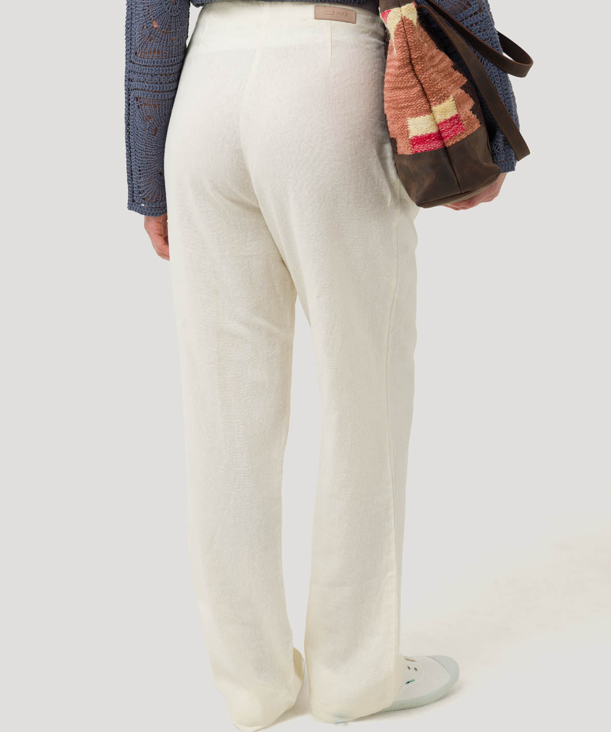Pantalón Lino Orgánico Mujer Danubio Blanco Rockford