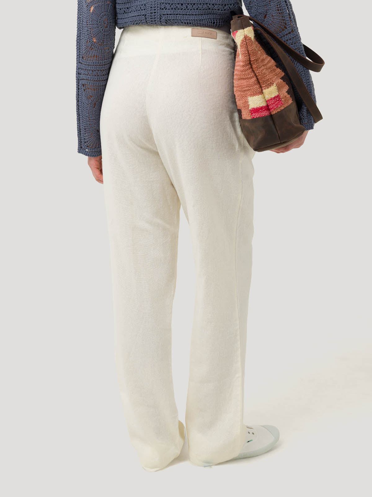 Pantalón Lino Orgánico Mujer Danubio Blanco Rockford