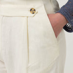 Pantalón Lino Orgánico Mujer Danubio Blanco Rockford