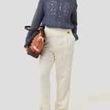 Pantalón Lino Orgánico Mujer Danubio Blanco Rockford